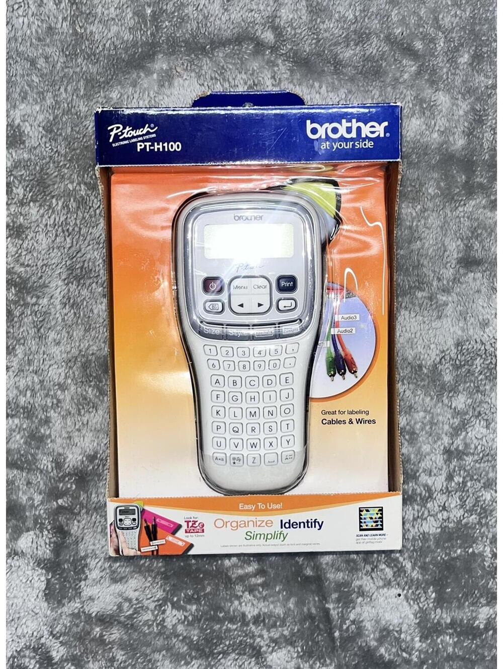 Brother P-Touch PT-H100 Handheld Thermal Label Maker Electronic Labeling System